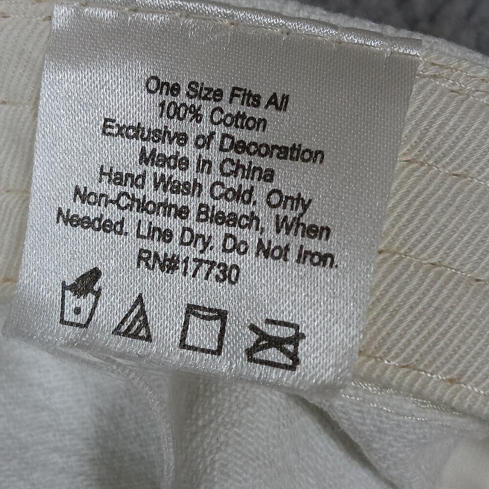 Y2K Target Cap White with Gold Free Spirit Graphics Adjustable Backing - Picture 4 of 6